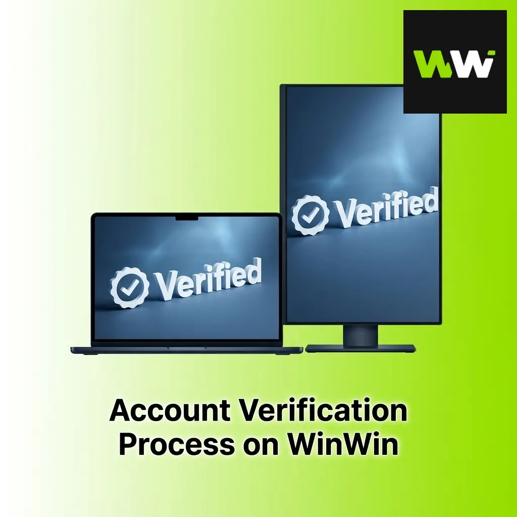 WinWin account verification process showing identity confirmation steps for secure user authentication