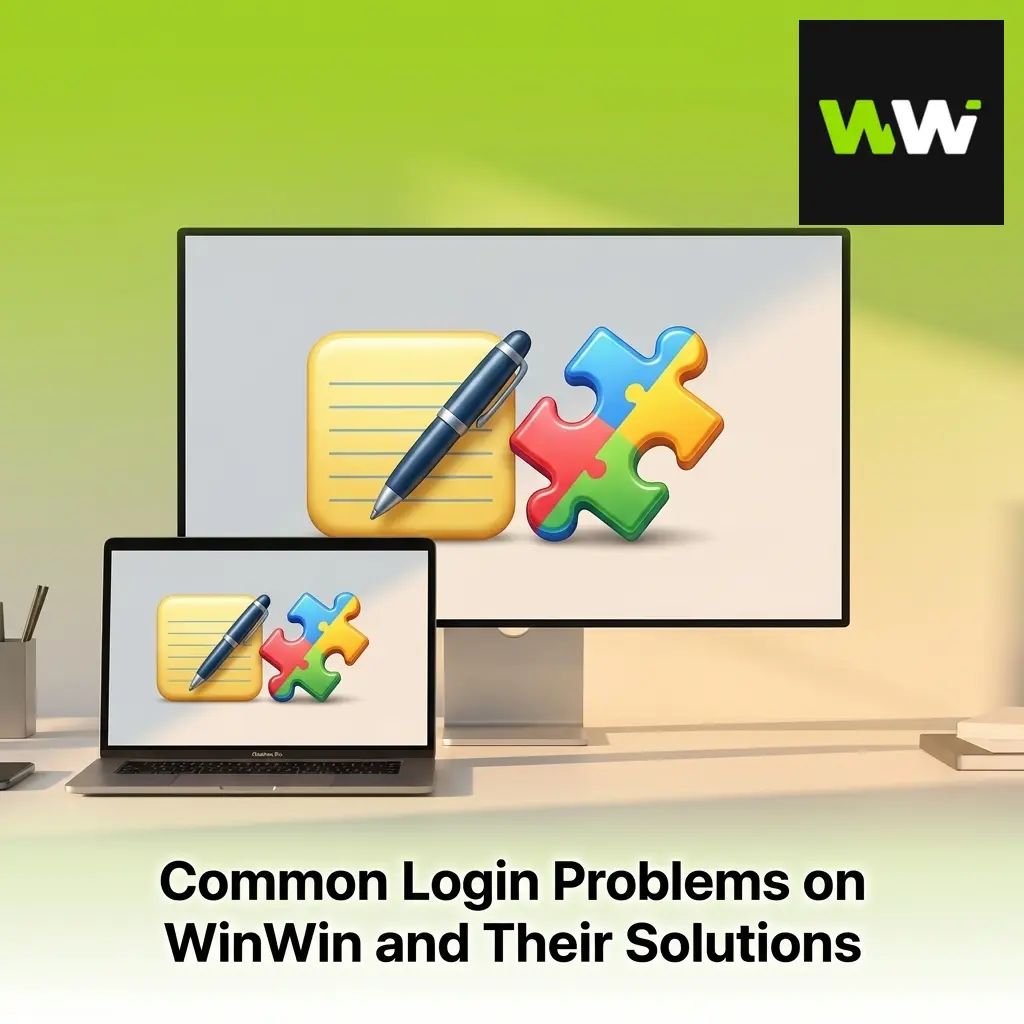 WinWin app login troubleshooting guide showing common errors and step-by-step solutions for account access issues