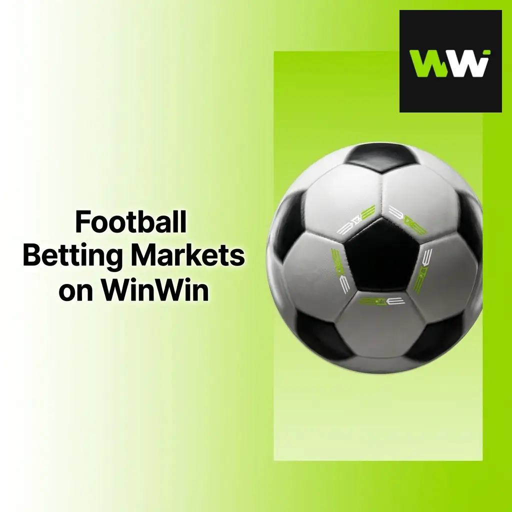 Diverse football betting markets displayed on WinWin platform including odds, match selections, and wagering options