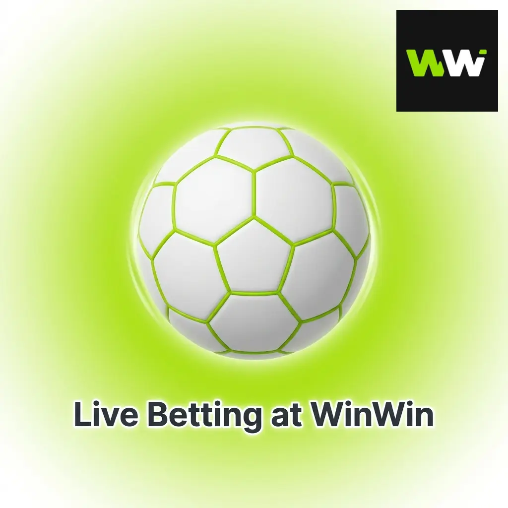 Live betting interface at WinWin showing real-time odds, in-play markets, and dynamic wagering options for sports events
