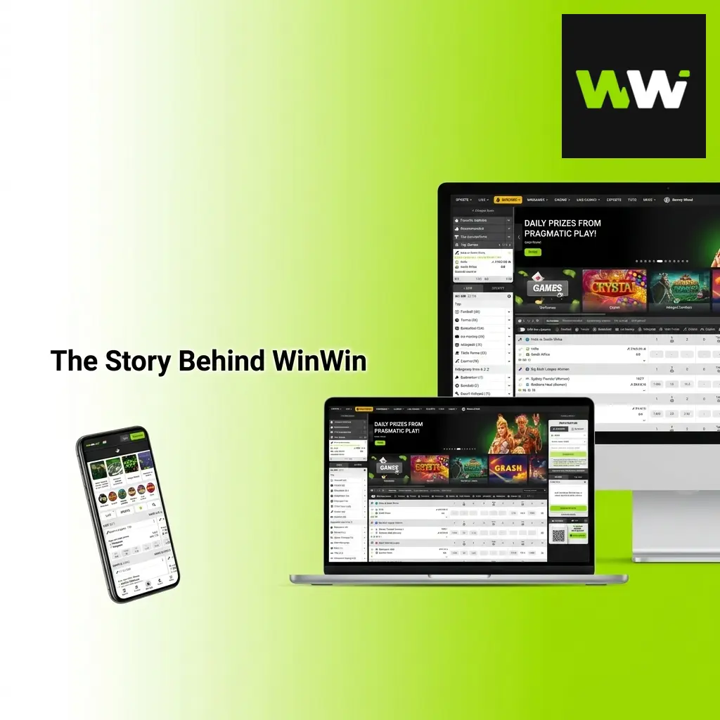 WinWin brand story logo and founding narrative visual representation of company origins and mission