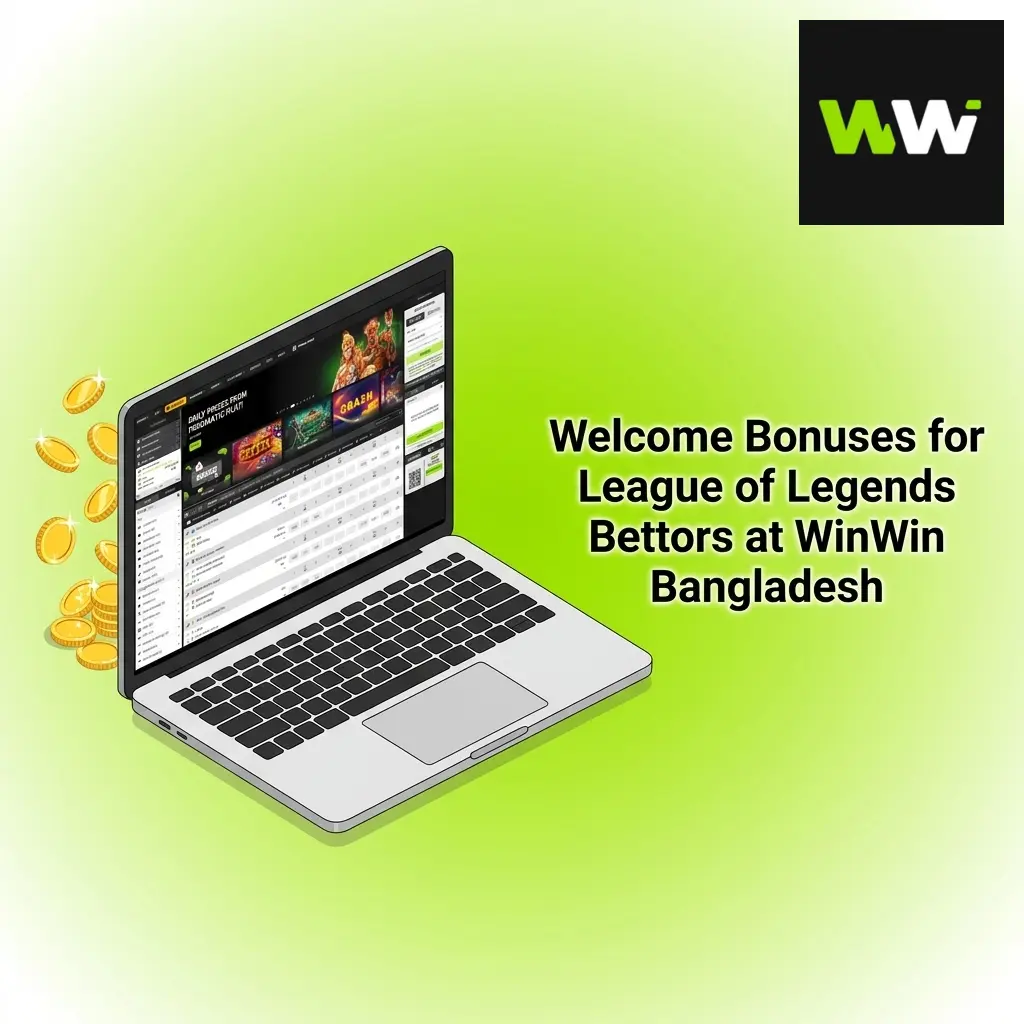 WinWin Bangladesh welcome bonus offers for League of Legends bettors featuring promotional rewards and betting incentives