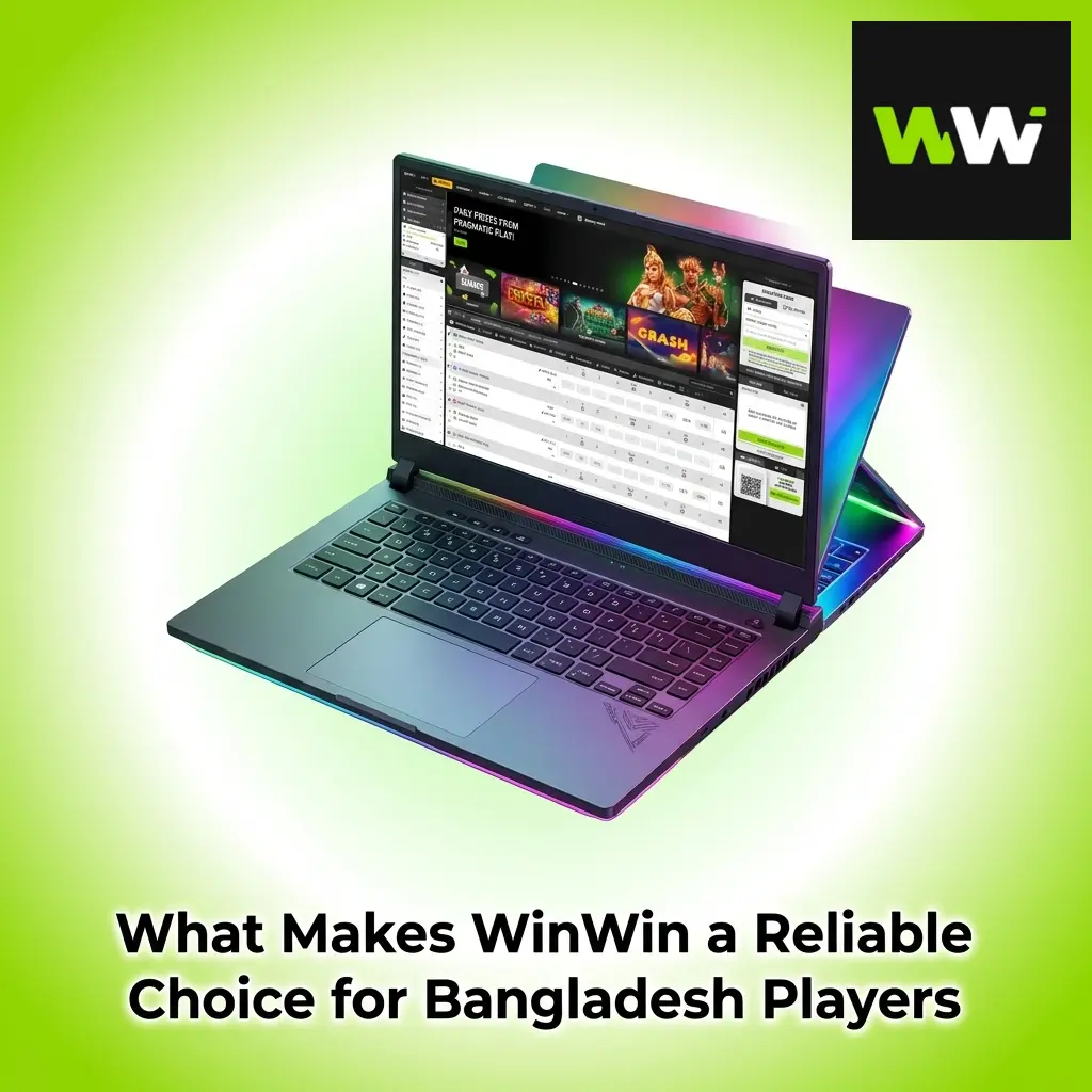 WinWin casino platform interface showing reliable features and secure gaming options for Bangladesh players