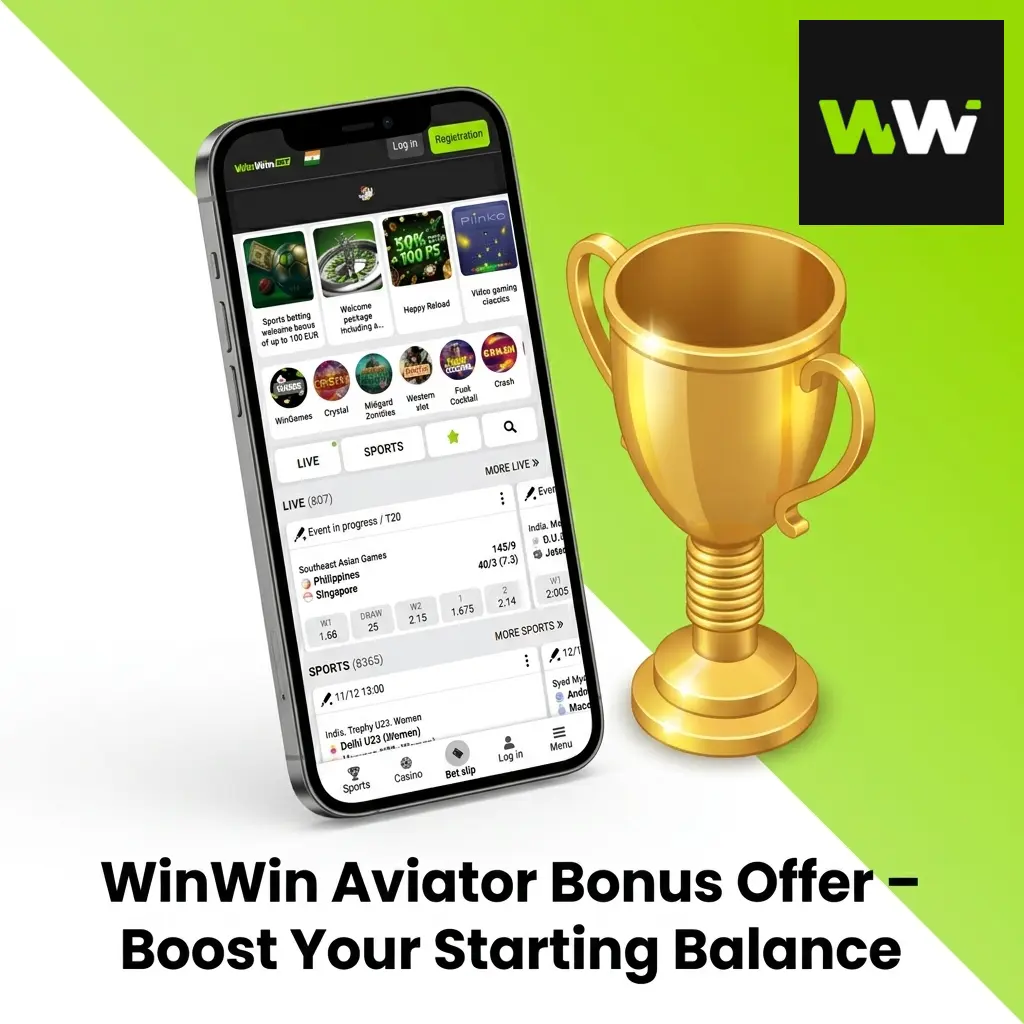 WinWin Aviator bonus offer boosting starting balance with promotional rewards for new and existing players