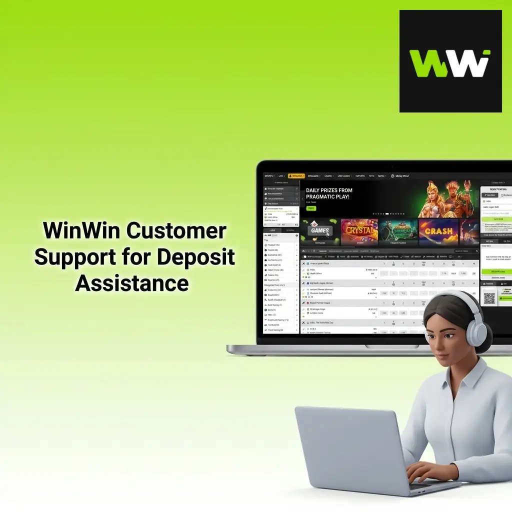 WinWin customer support team providing deposit assistance to users via live chat and help desk
