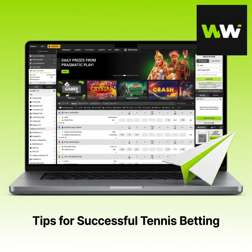 Tips for successful tennis betting showing strategy, odds analysis, and match prediction guides for bettors