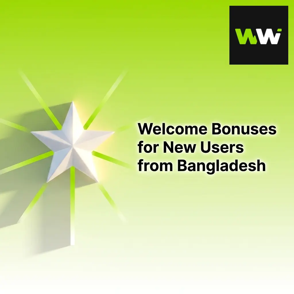 New users from Bangladesh receiving welcome bonuses on a gambling platform with promotional rewards and offers
