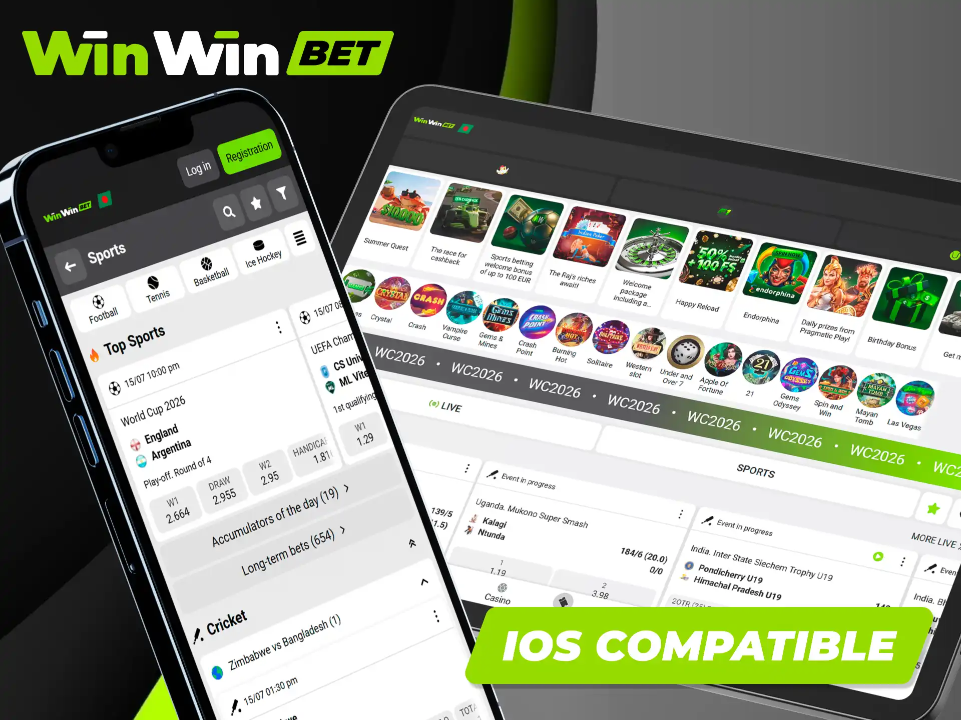Check the compatible iOS devices to install the Winwin app.