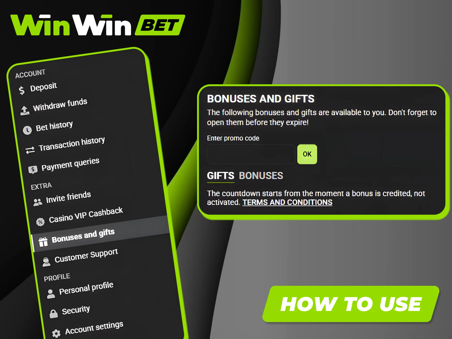 Learn how to use bonuses at Winwin to increase your winning chances.