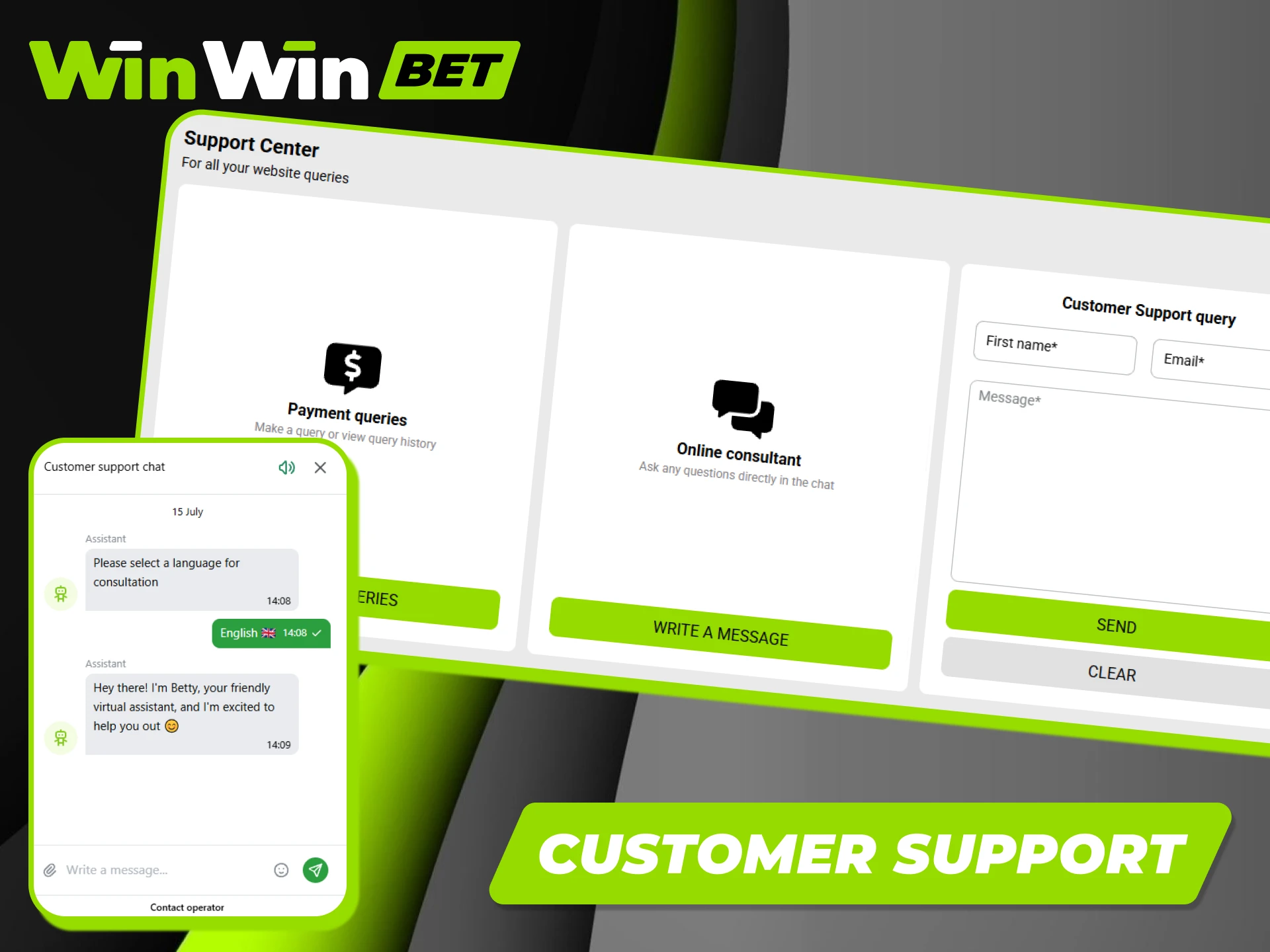 Reach out to the professional Winwin app customer support team for immediate assistance.