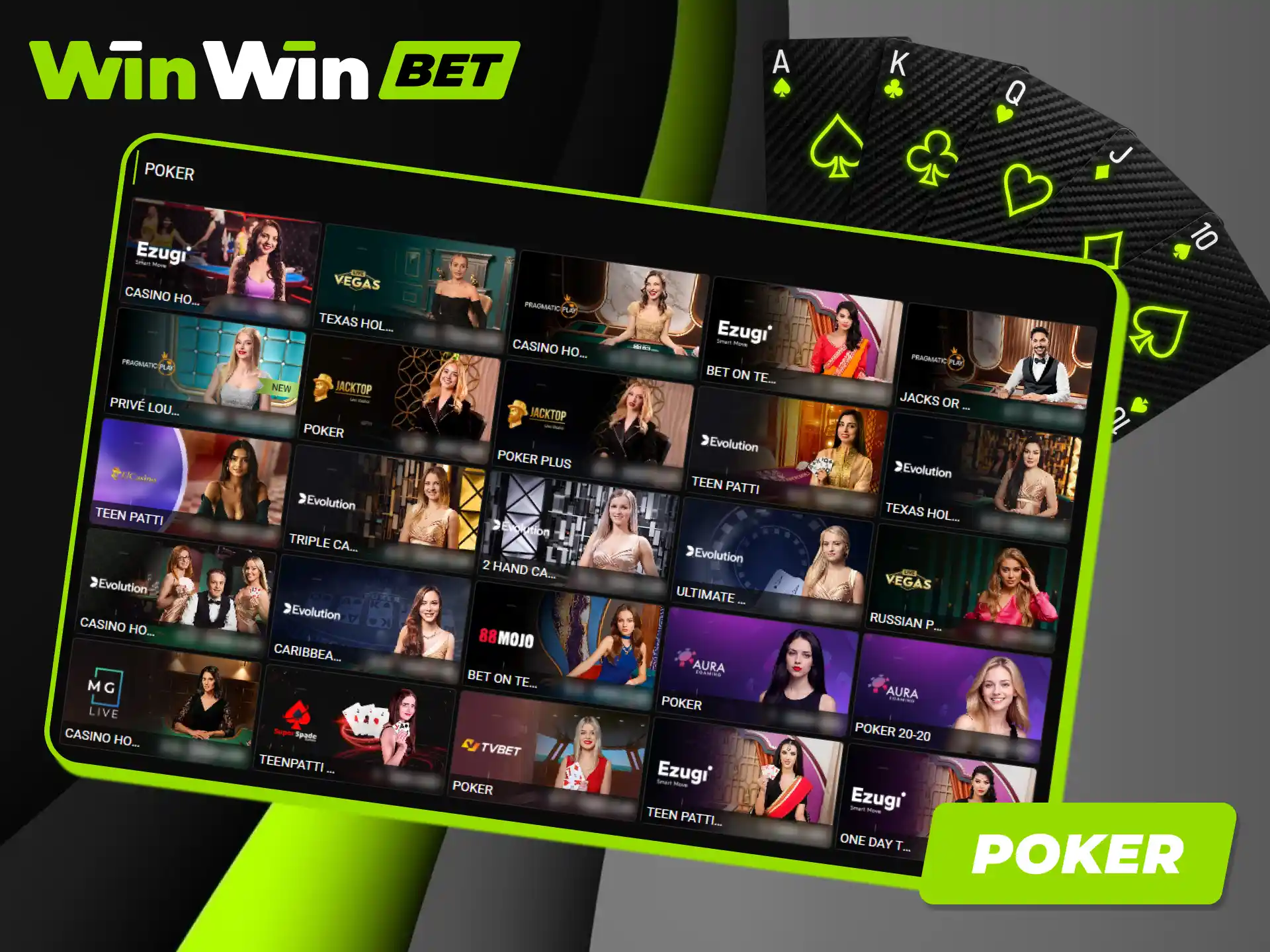 Participate in professional poker tournaments to test your skills at Winwin.